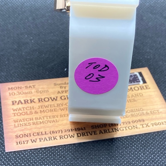 Ladies watch silver with blue dial 32 mm chronograph with stopwatch. - Picture 8 of 8